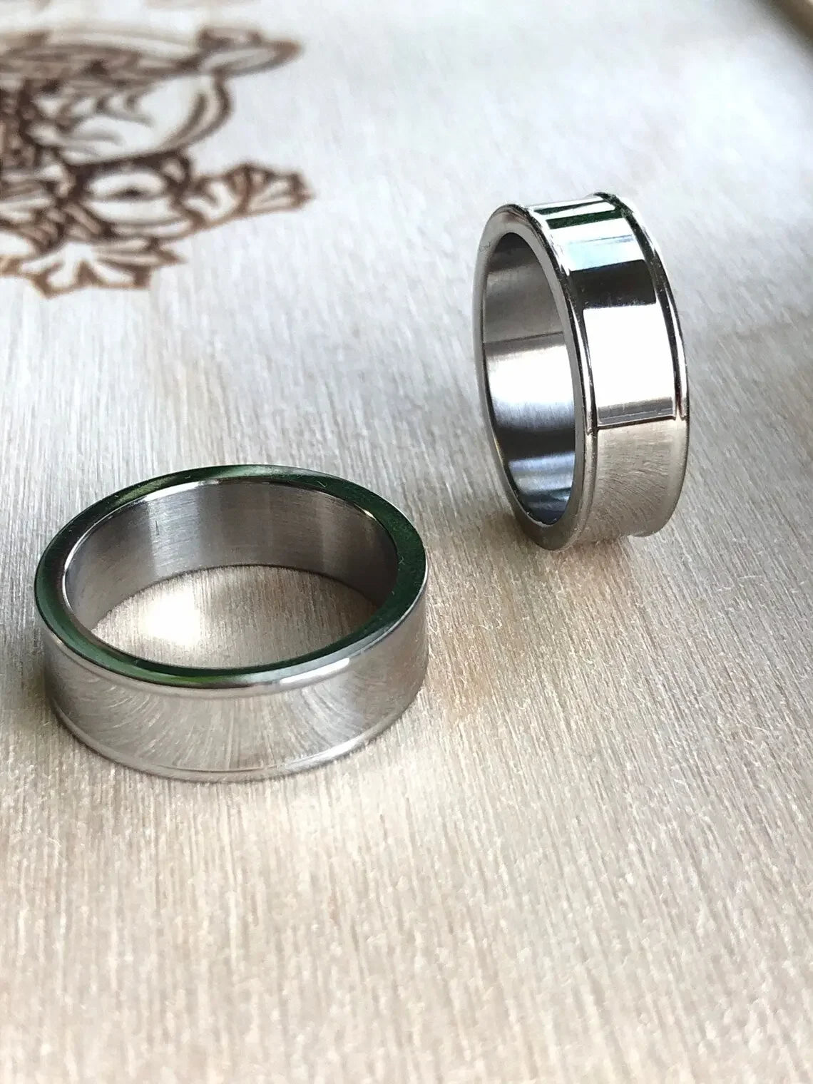 Men Rin Stainless Steel (Black & Silver ) empirewaers.store