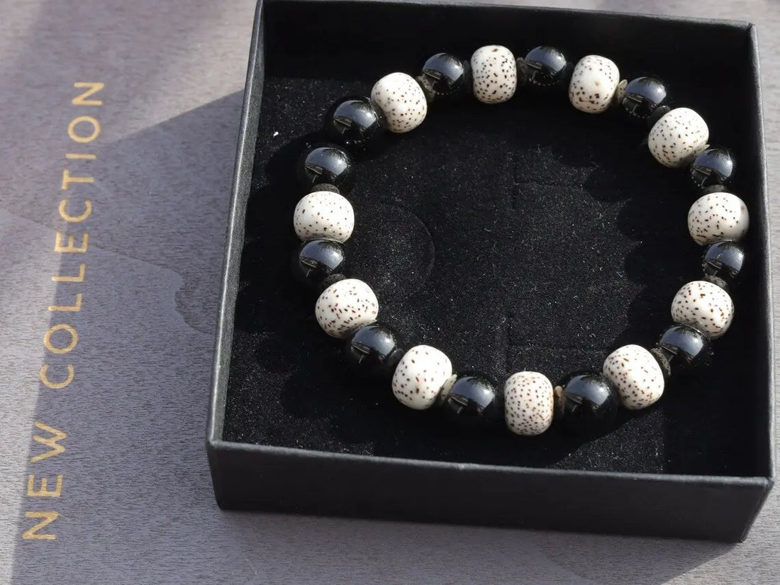 Black White Beads Bracelet empirewaers.store