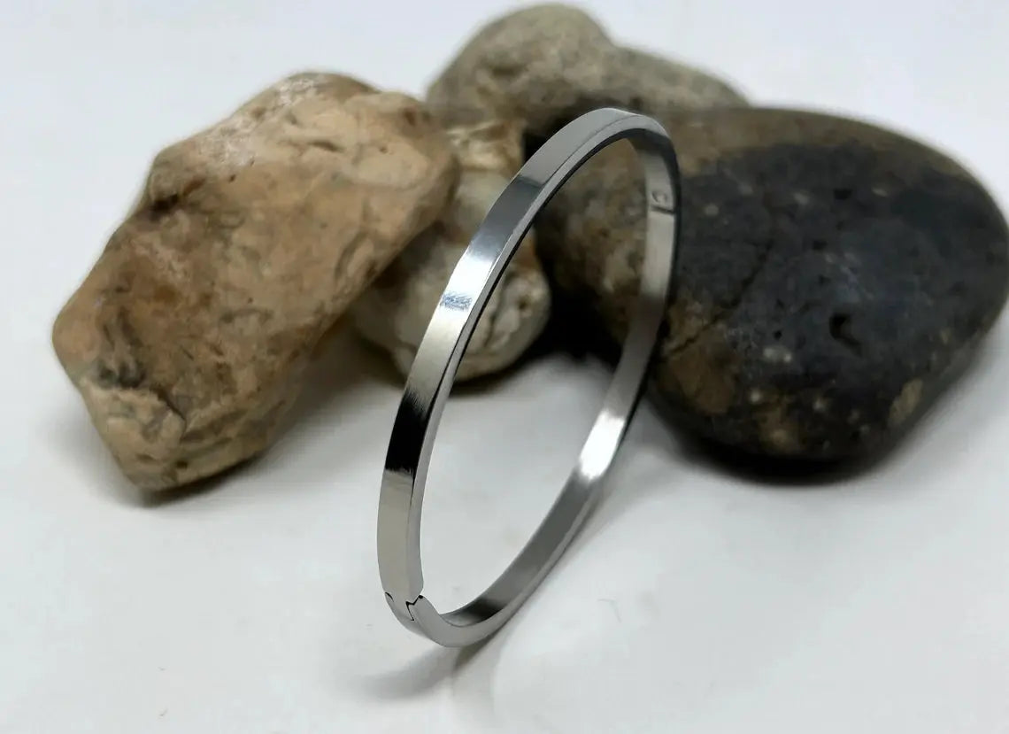 Silver Stainless Steel Bracelets For Men Women empirewaers.store
