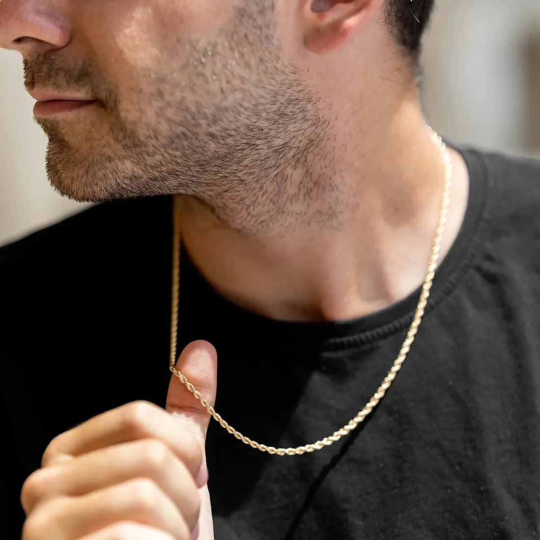 Golden Rope Chain Stainless Steel empirewaers.store