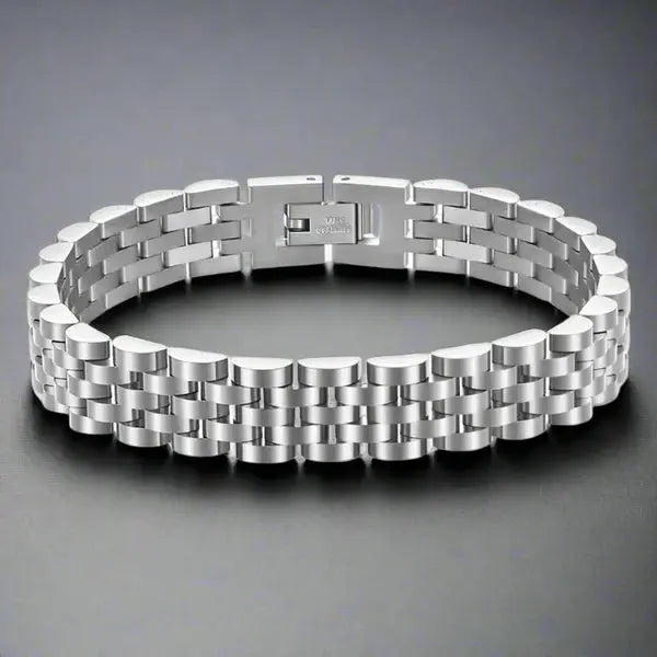 Luxury Stainless Steel Bracelet Silver empirewaers.store