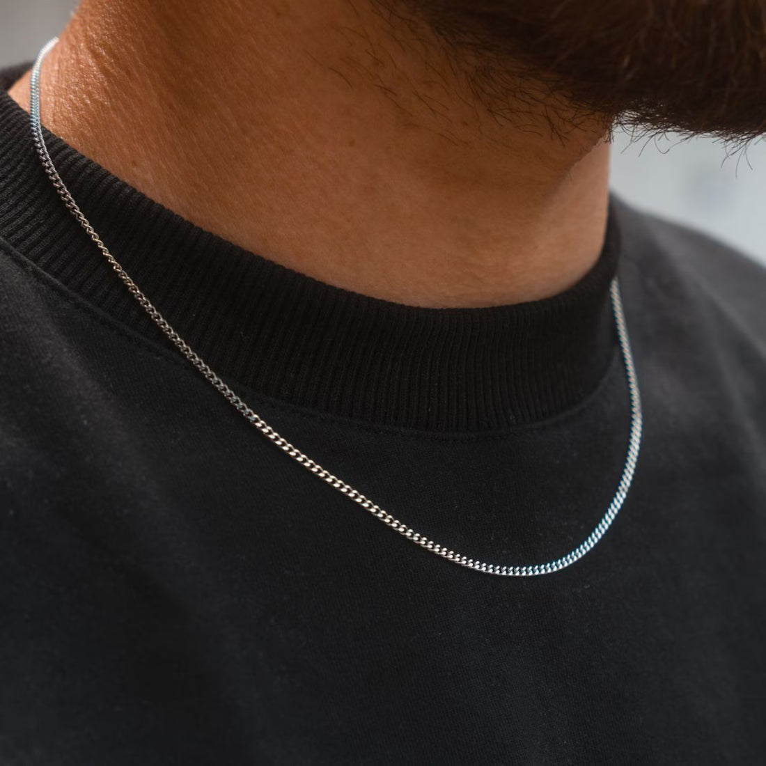 Silver Stainless Steel Chain For Men empirewaers.store