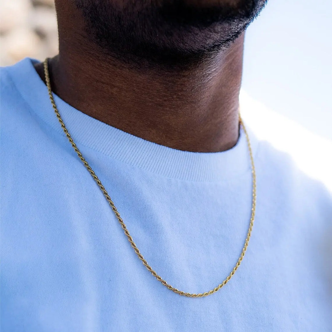 Golden Rope Chain Stainless Steel empirewaers.store
