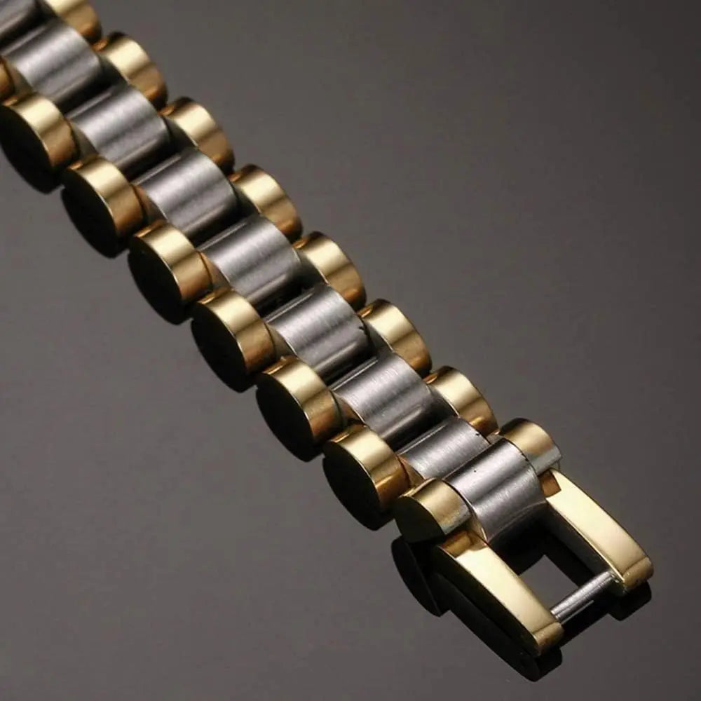 Premium Stainless Steel Golden Bracelet empirewaers.store