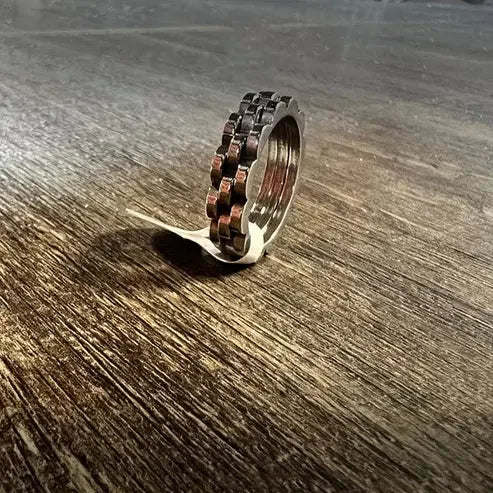 Silver Tank Chain Ring For Men empirewaers.store