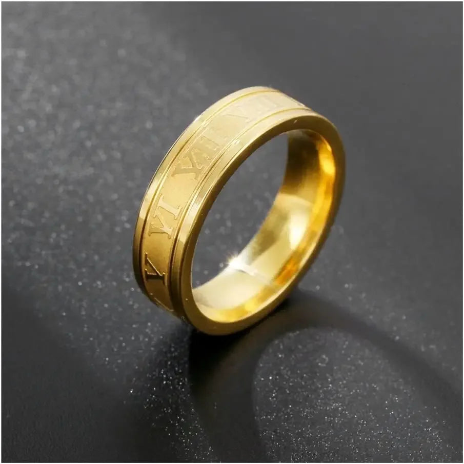 Ring Romen Count Golden Stainless Steel empirewaers.store