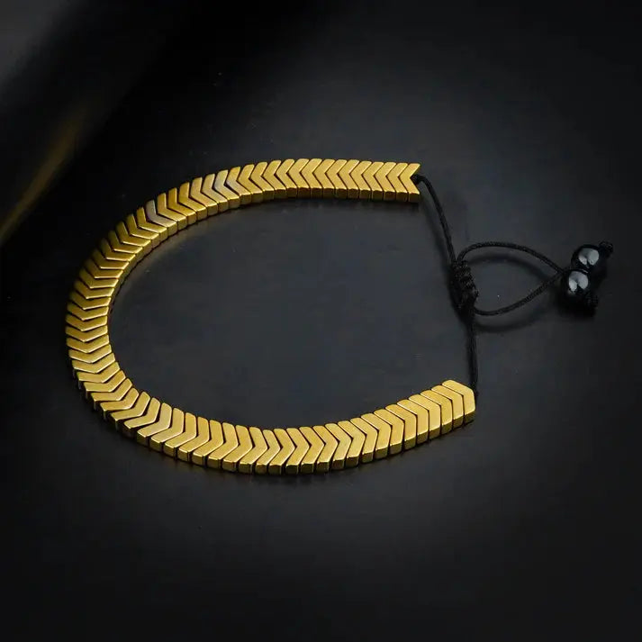 Golden Arrow Bracelets For Men Women empirewaers.store