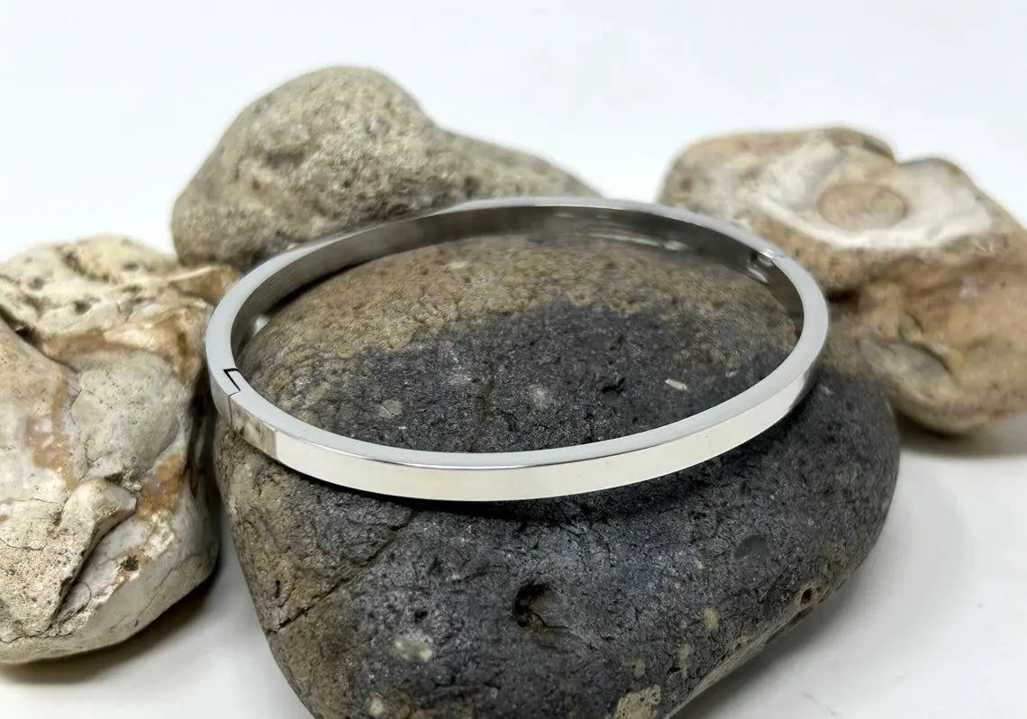 Silver Stainless Steel Bracelets For Men Women empirewaers.store