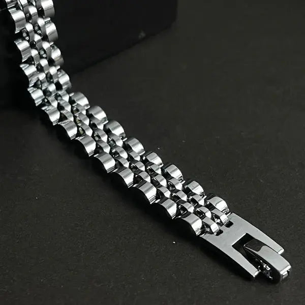 Luxury Stainless Steel Bracelet Silver empirewaers.store