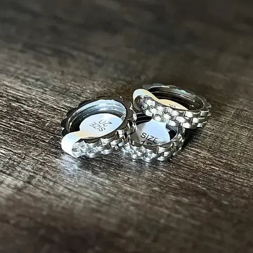 Silver Tank Chain Ring For Men empirewaers.store