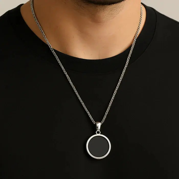 Silver Stainless Stone Chain For Men empirewaers.store