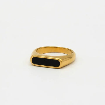 Golden Bar Ring Stainless Steel For Men empirewaers.store