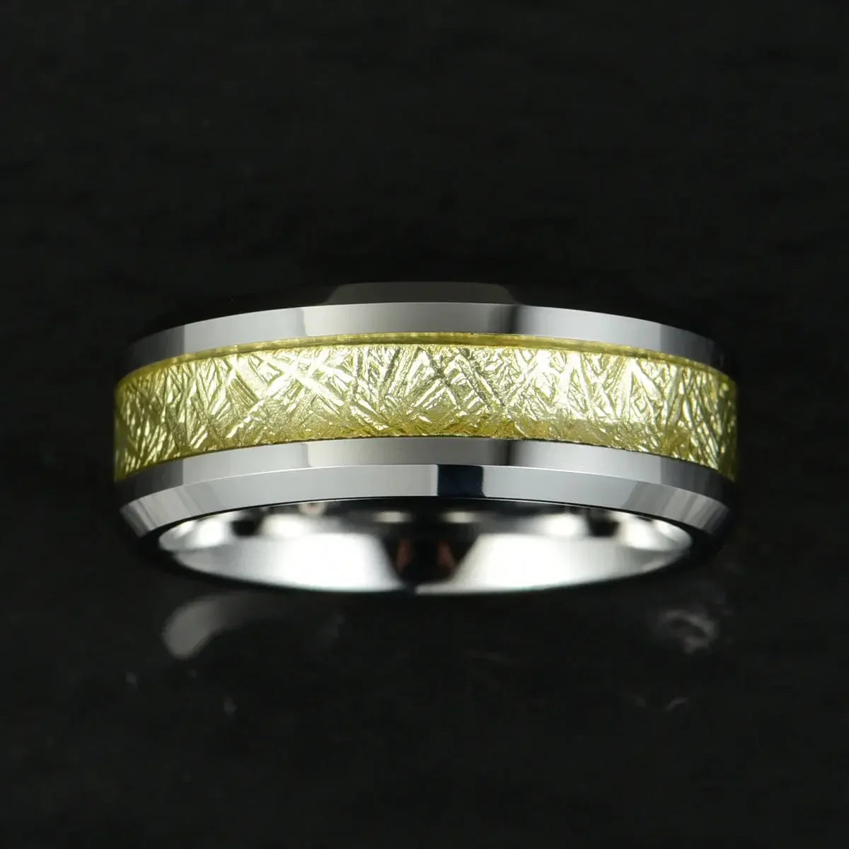 Stainless Steel Golden Silver Ring For Men empirewaers.store