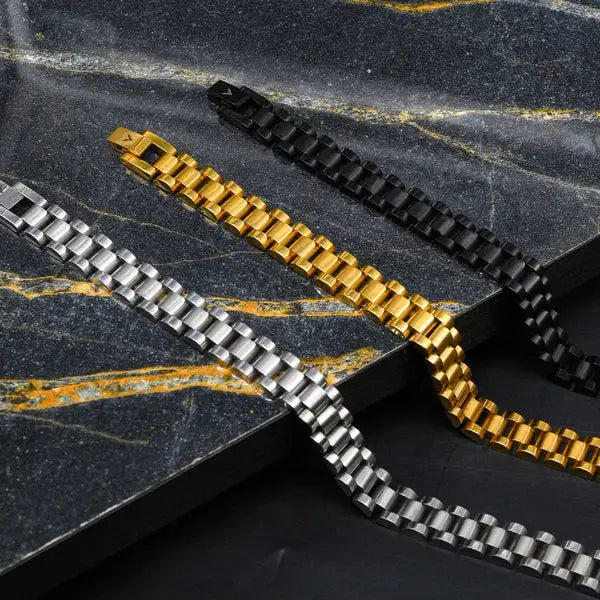 Luxury Stainless Steel Bracelet Silver empirewaers.store