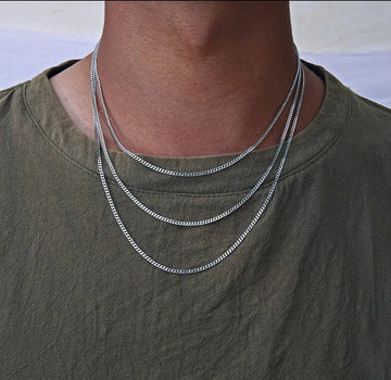 Silver Stainless Steel Chain For Men empirewaers.store
