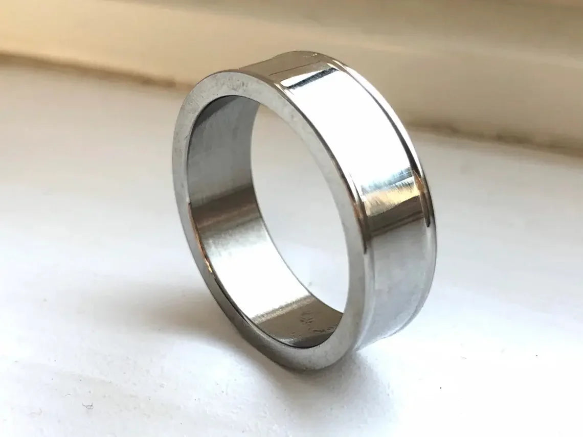 Men Rin Stainless Steel (Black & Silver ) empirewaers.store