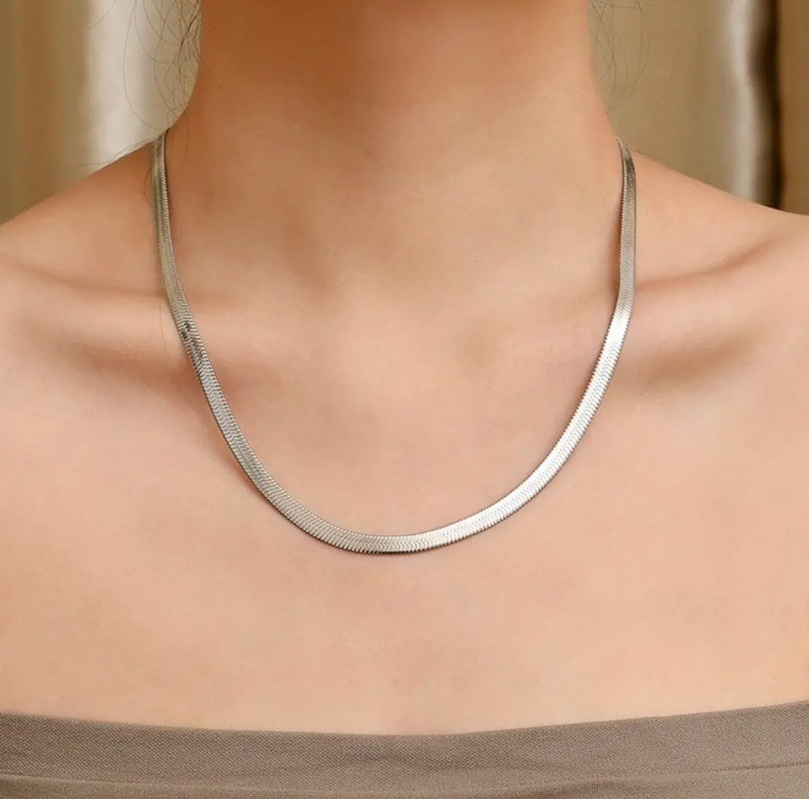 Stainless Steel Snake Chain Silver empirewaers.store