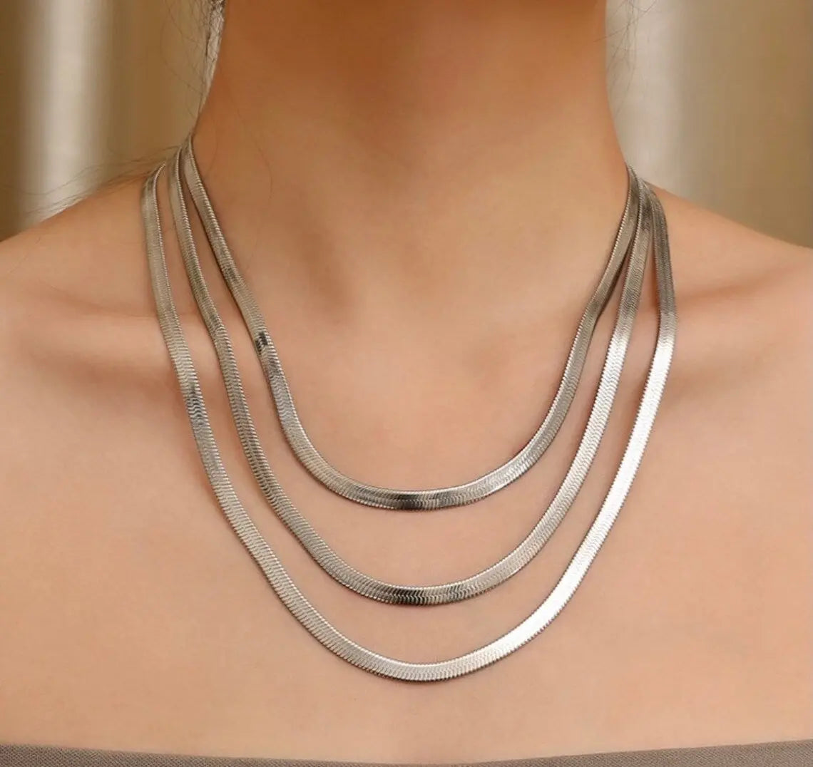 Stainless Steel Snake Chain Silver empirewaers.store