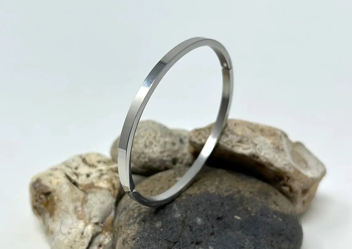 Silver Stainless Steel Bracelets For Men Women empirewaers.store