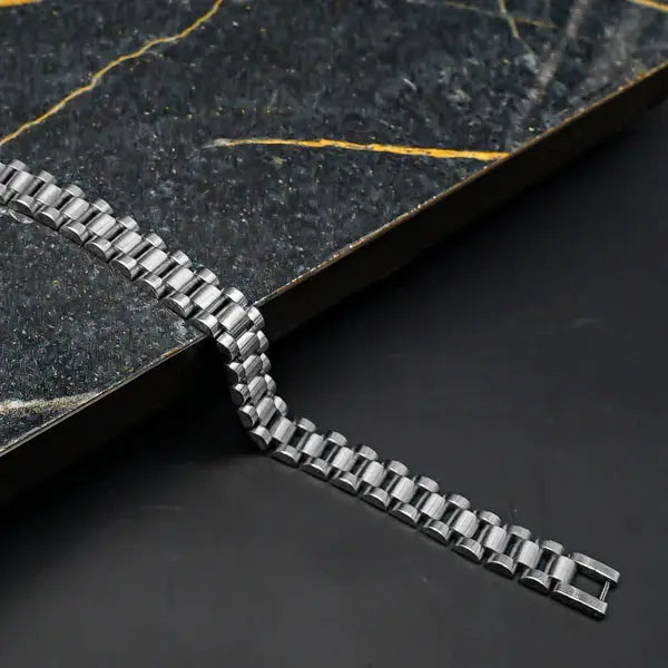 Luxury Stainless Steel Bracelet Silver empirewaers.store