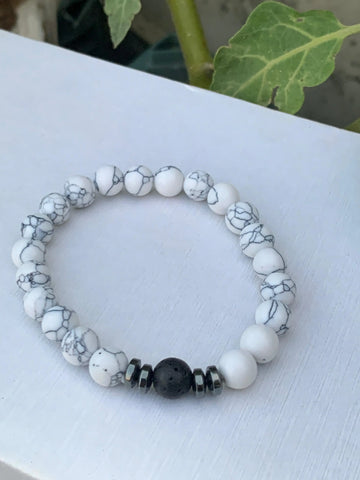 White Beads Bracelet empirewaers.store