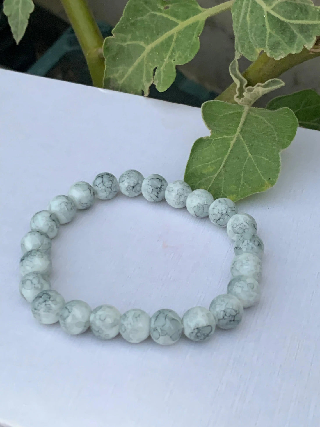 White Beads Bracelet empirewaers.store
