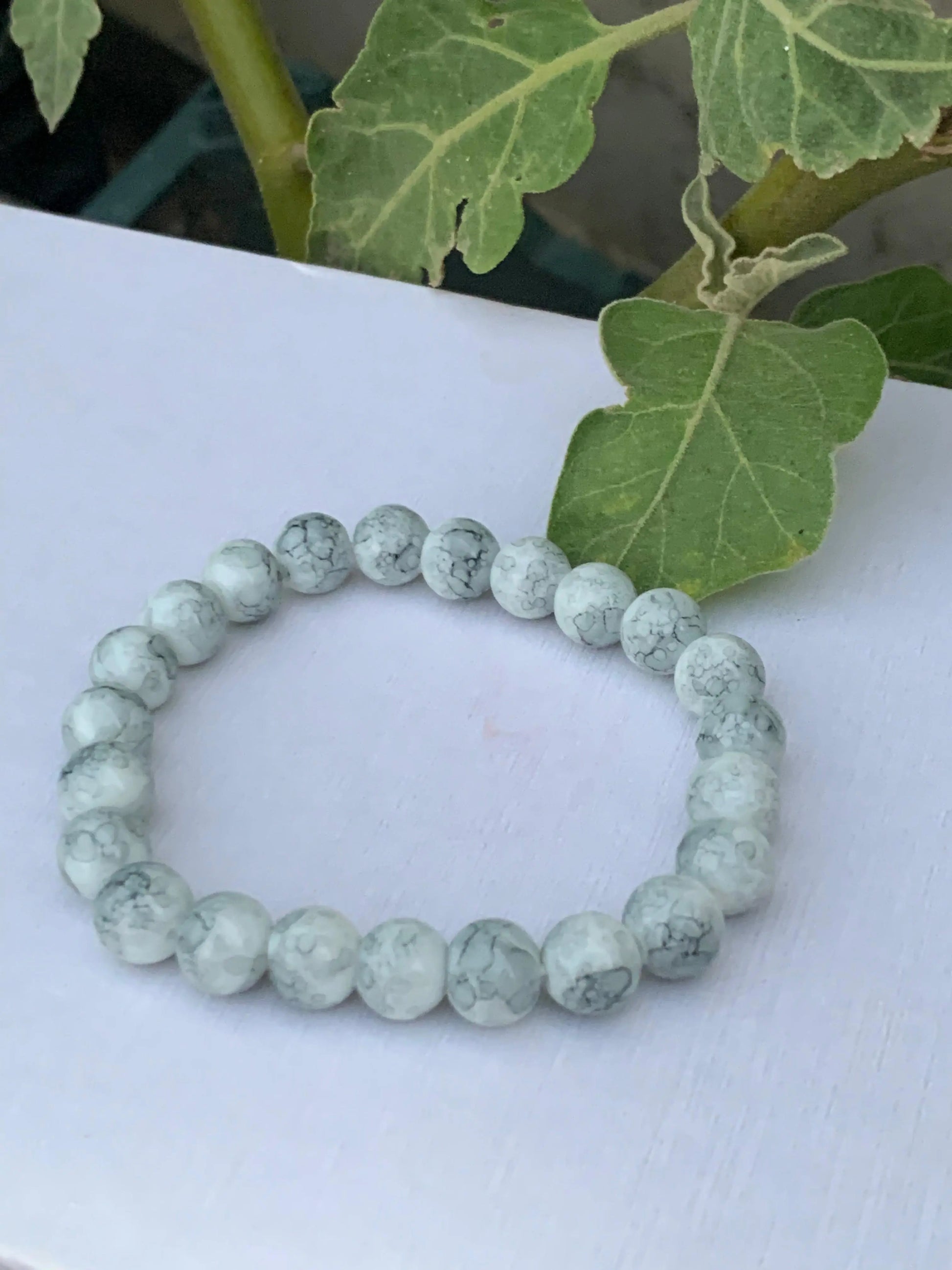 White Beads Bracelet empirewaers.store