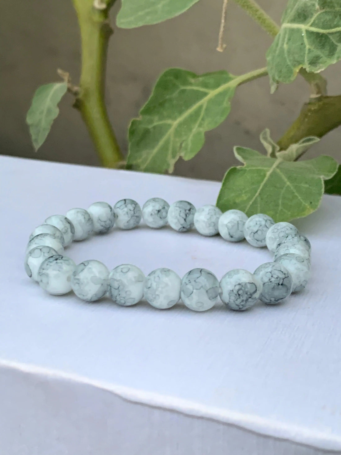 White Beads Bracelet empirewaers.store