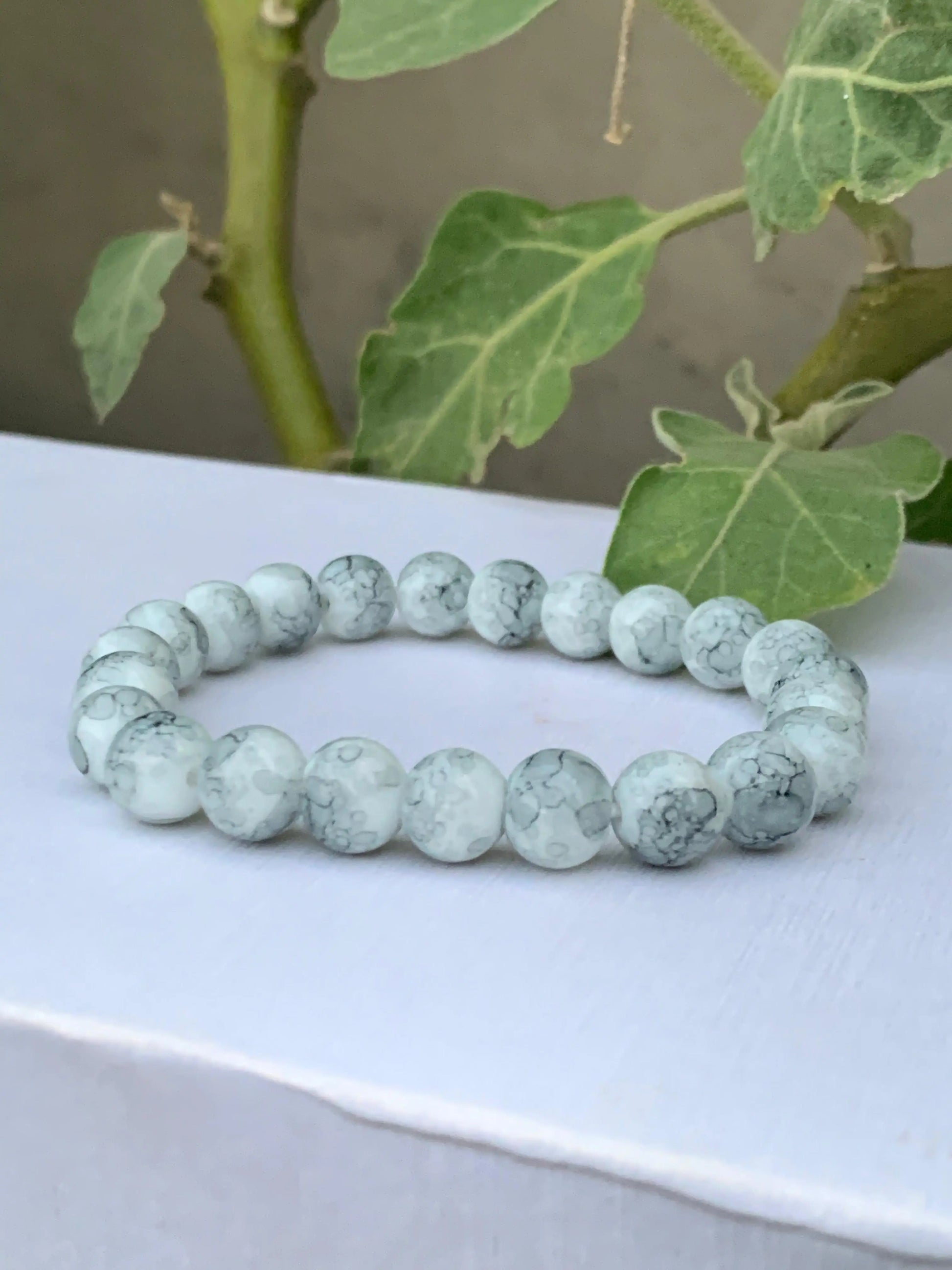 White Beads Bracelet empirewaers.store